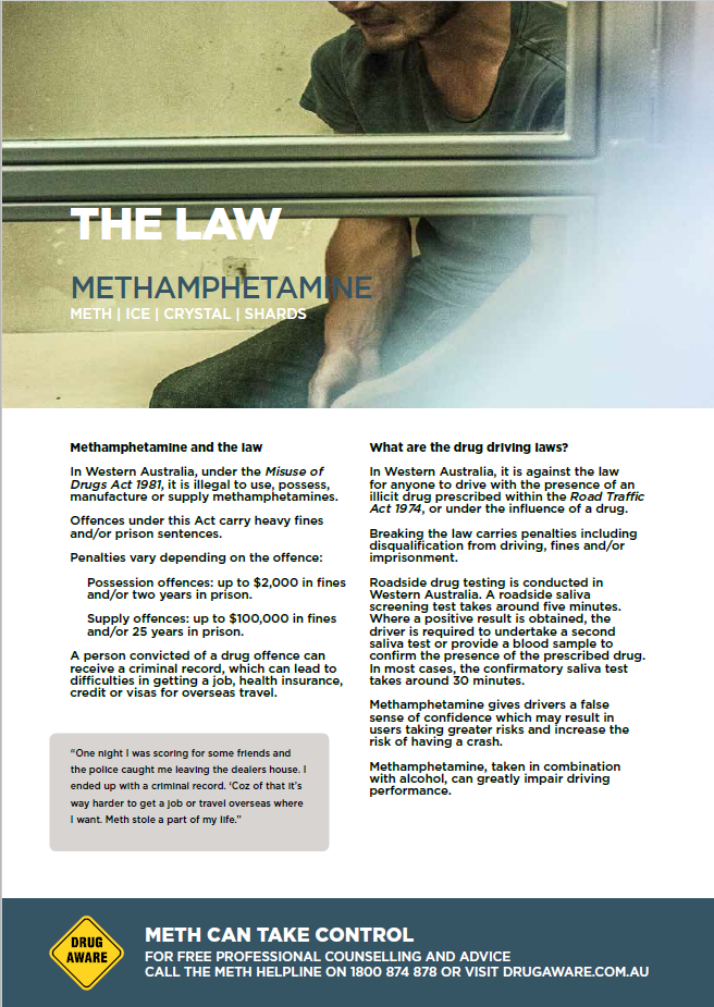 Methamphetamine 'The Law' Factsheet