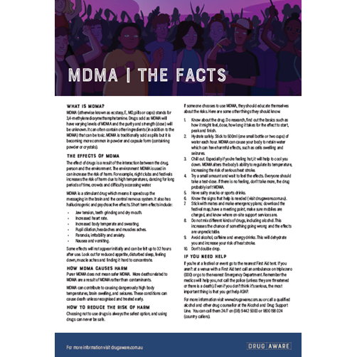 mdma effects on the body